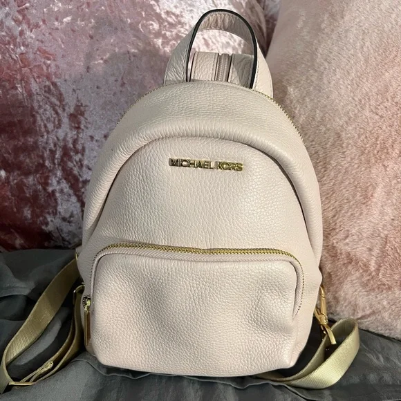 Blush top backpack purse